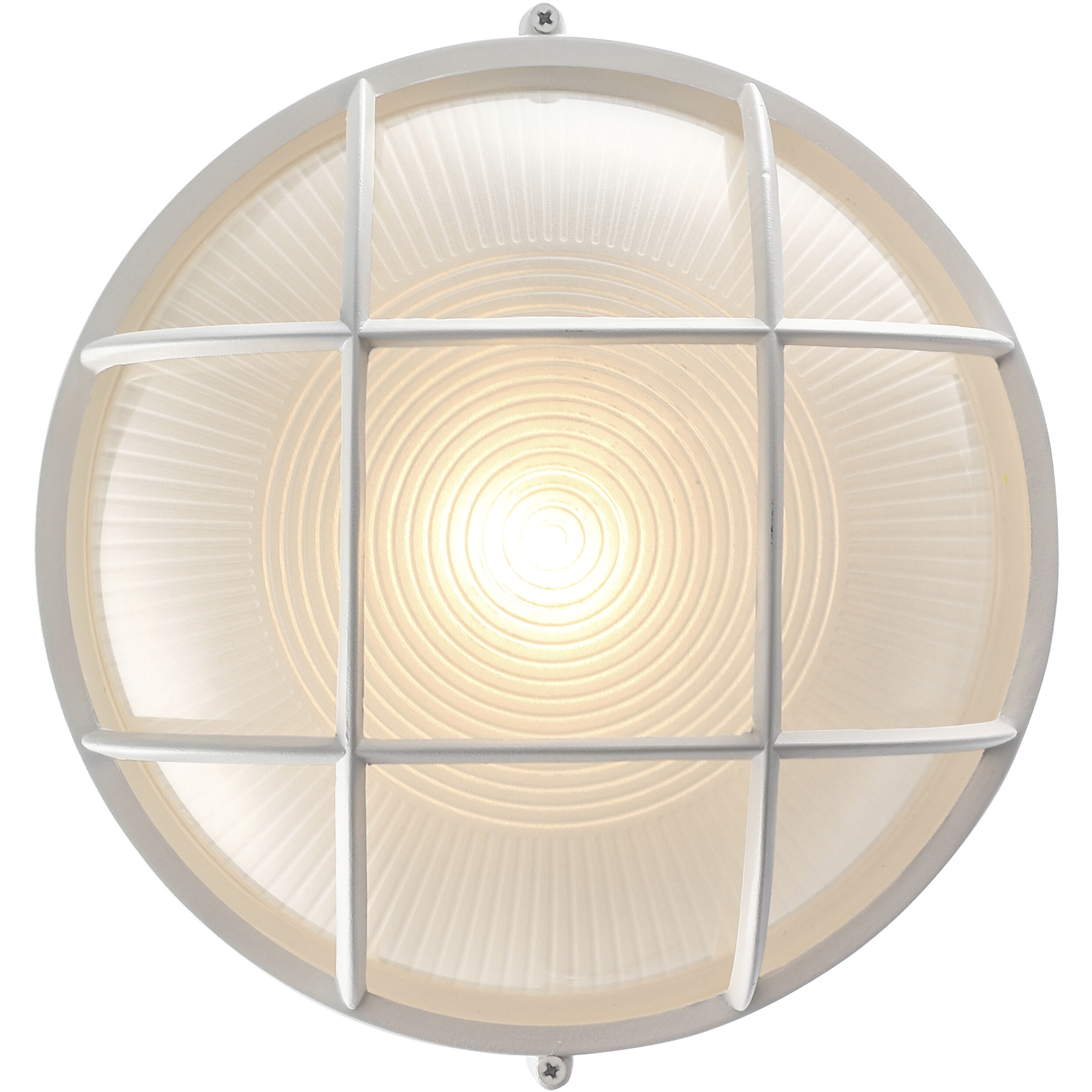 Aria 1 Light 10 inch White Outdoor Bulkhead