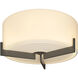 Axis 1 Light 12.1 inch Dark Smoke Flush Mount Ceiling Light