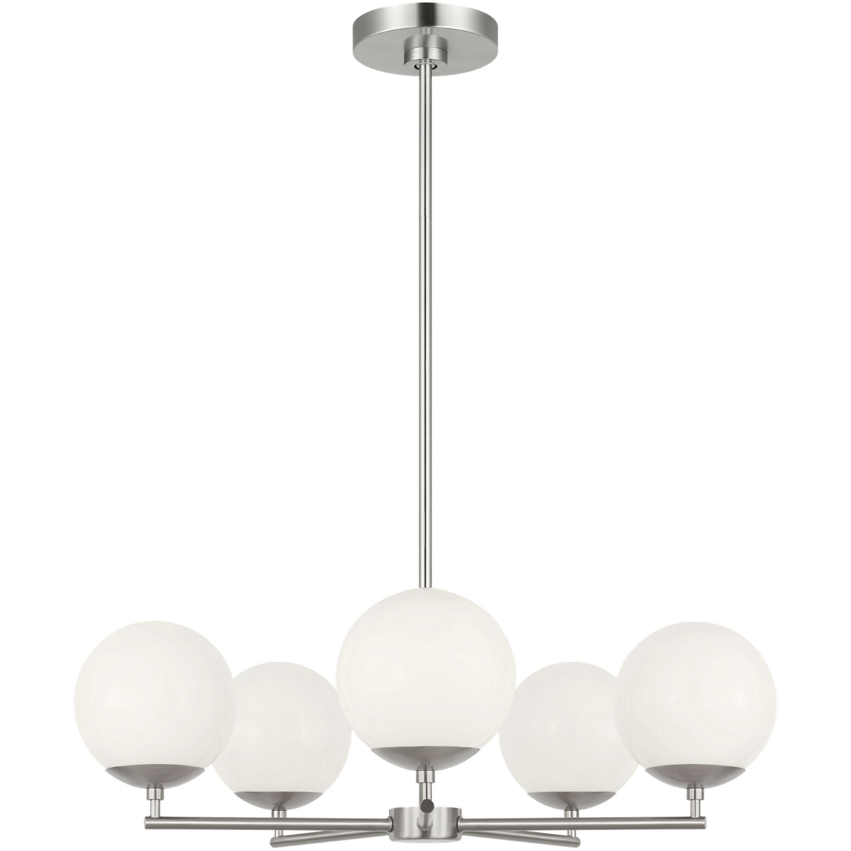Nube LED 26 inch Brushed Nickel Chandelier Ceiling Light