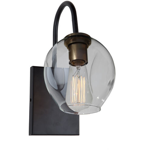 Organic 1 Light 6 inch Vintage Brass Wall Light