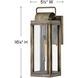 Heritage Sag Harbor LED 16 inch Burnished Bronze Outdoor Wall Mount Lantern, Small