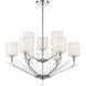 Sutton 9 Light 32 inch Polished Nickel Chandelier Ceiling Light