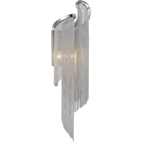 Daisy 2 Light 9 inch Chrome Wall Light