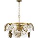 Loretta 6 Light 27 inch Gold Ombre Chandelier Ceiling Light, Design Series