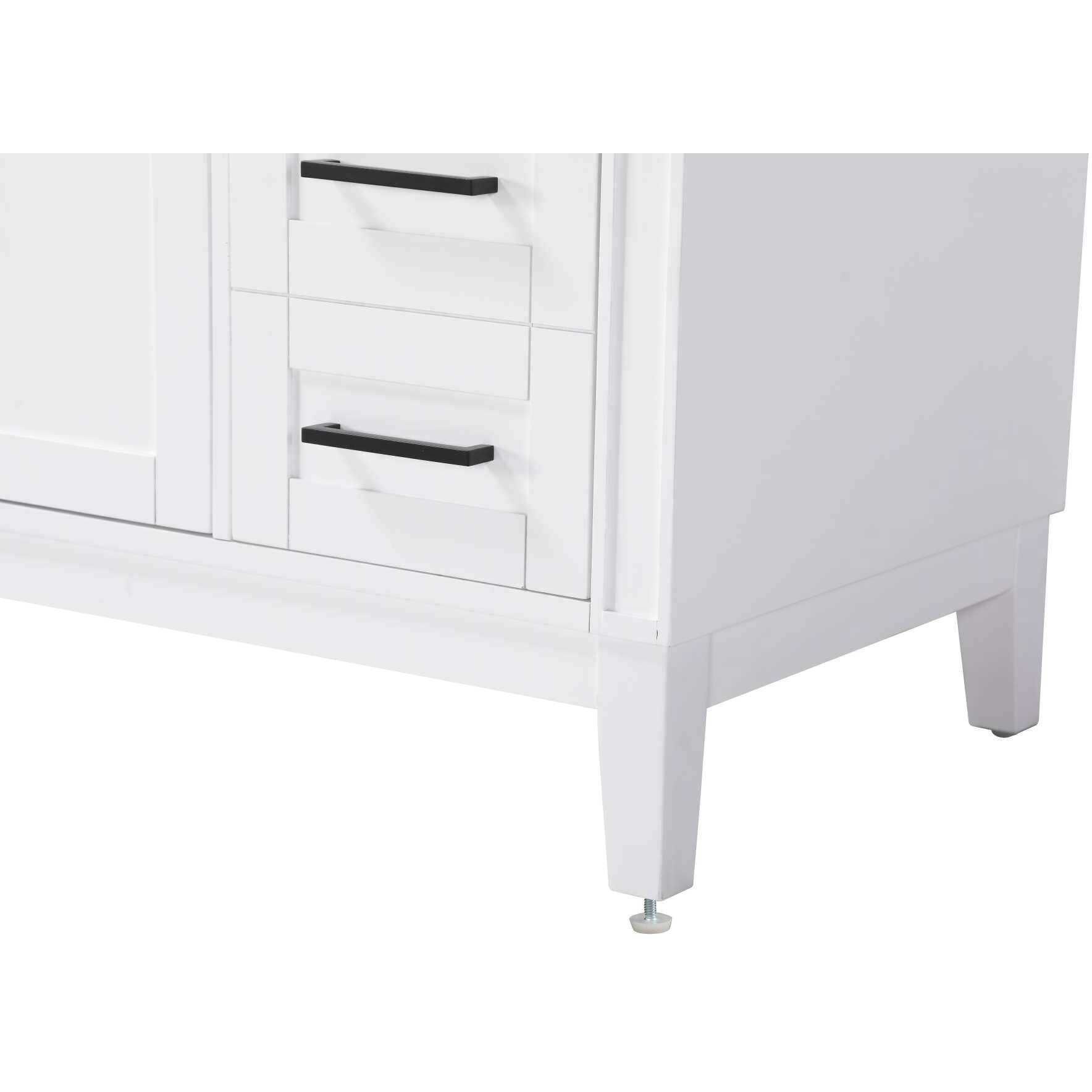 Virginia 42 X 35 inch White Bathroom Vanity Cabinet