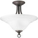 Trinity 2 Light 16.00 inch Semi-Flush Mount