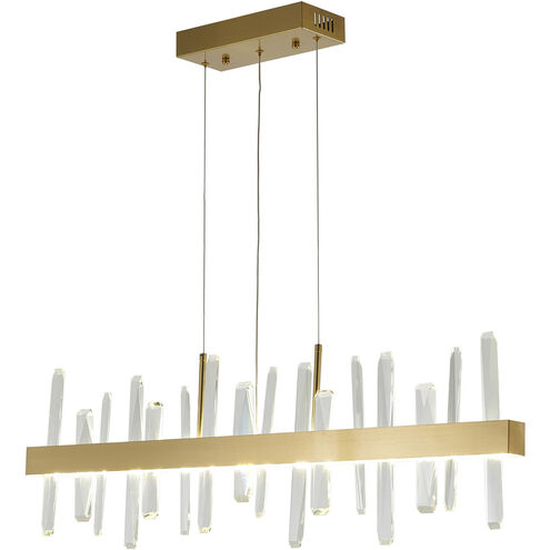 Canada LED 47 inch Gold Linear Chandelier Ceiling Light