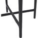 Veroia 19.68 X 14.96 inch Matte Black and White Side Table