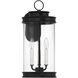 Englewood 3 Light 19 inch Black Outdoor Wall Lantern