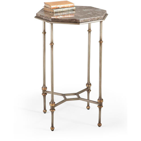 Chelsea House Natural Brown/Antique Silver/Gold Accent Table