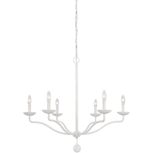 Sean Lavin Annie 6 Light 32.5 inch Plaster White Chandelier Ceiling Light