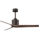 Atlas Mollywood 52 inch Textured Bronze with Walnut Tone Blades Ceiling Fan, Atlas