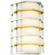 Levels LED 9 inch Polished Nickel W/Honey Gold Wall Sconce Wall Light