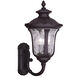Oxford 3 Light 28 inch Bronze Outdoor Wall Lantern