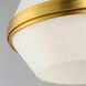 Giza 1 Light 11 inch Satin Brass Single Pendant Ceiling Light