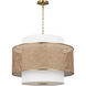 kate spade new york Sawyer 3 Light 26 inch Blonde Rattan Pendant Ceiling Light