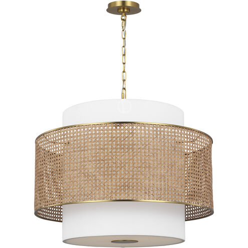 kate spade new york Sawyer 3 Light 26 inch Blonde Rattan Pendant Ceiling Light