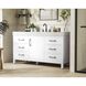 Nathan 60 X 34 inch White Bathroom Vanity Cabinet