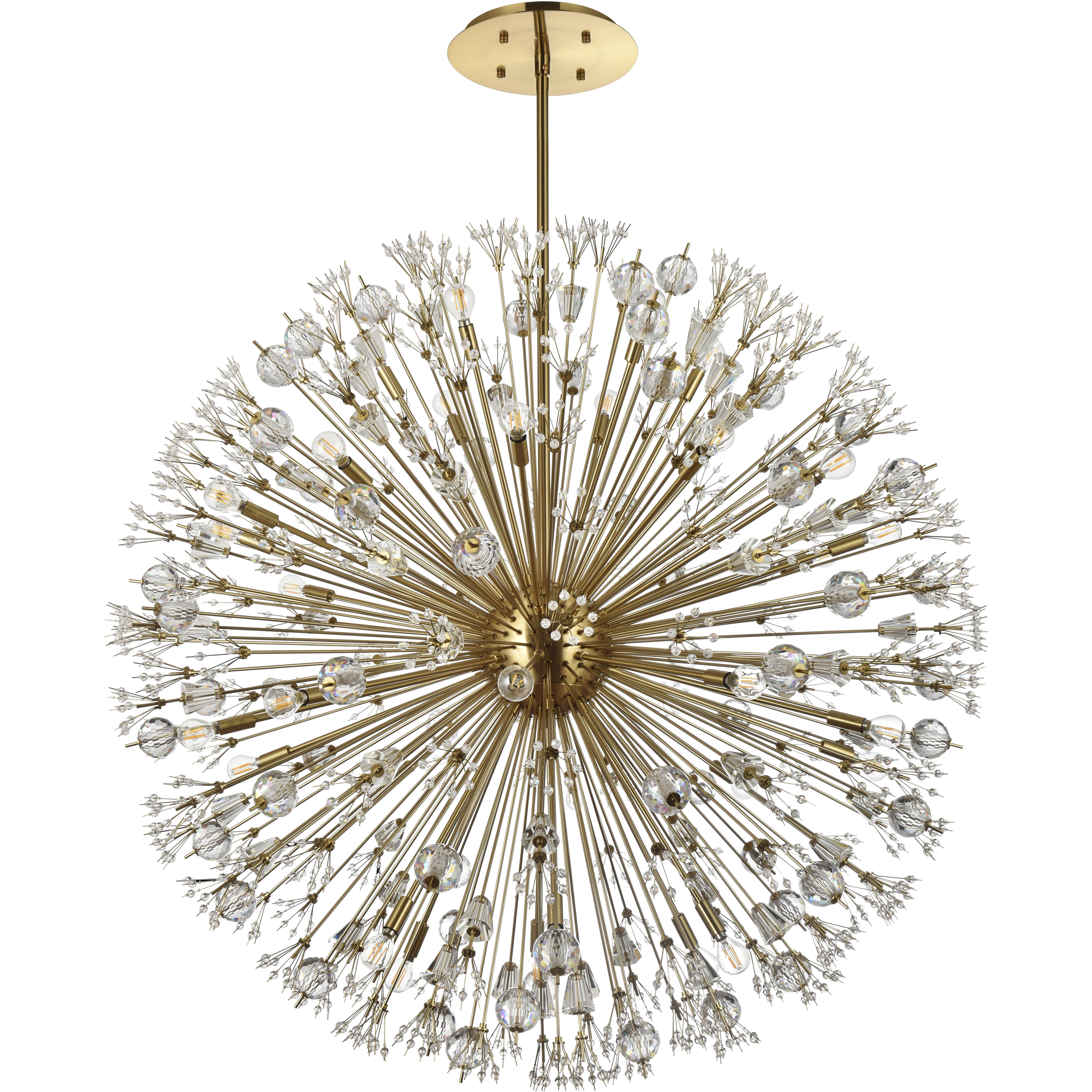 Vera 34 Light 50 inch Gold Pendant Ceiling Light