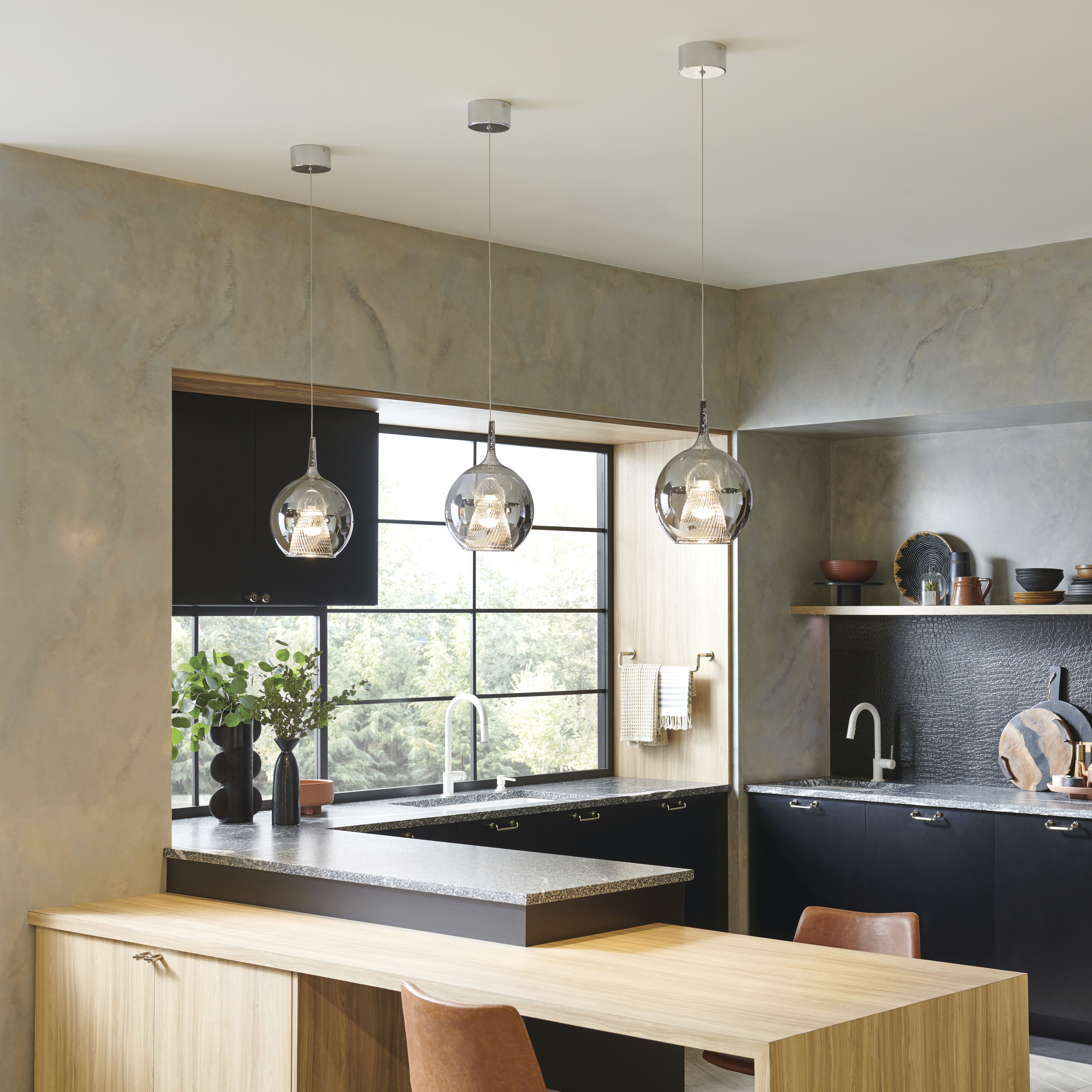 Zin LED 9.75 inch Chrome Pendant Ceiling Light