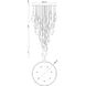 Jateo LED 39.5 inch Polished Nickel Multi Drop Chandelier Ceiling Light