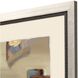 Abstract Collection Silver Leaf Block Profile Wood Framed Art