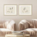 Illustrative Bunny Beige and Black and Neutral Framed Art, Propac