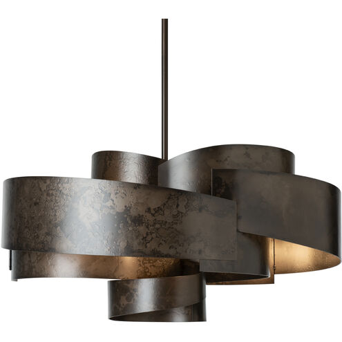Zen 6 Light 34.1 inch Dark Smoke Pendant Ceiling Light