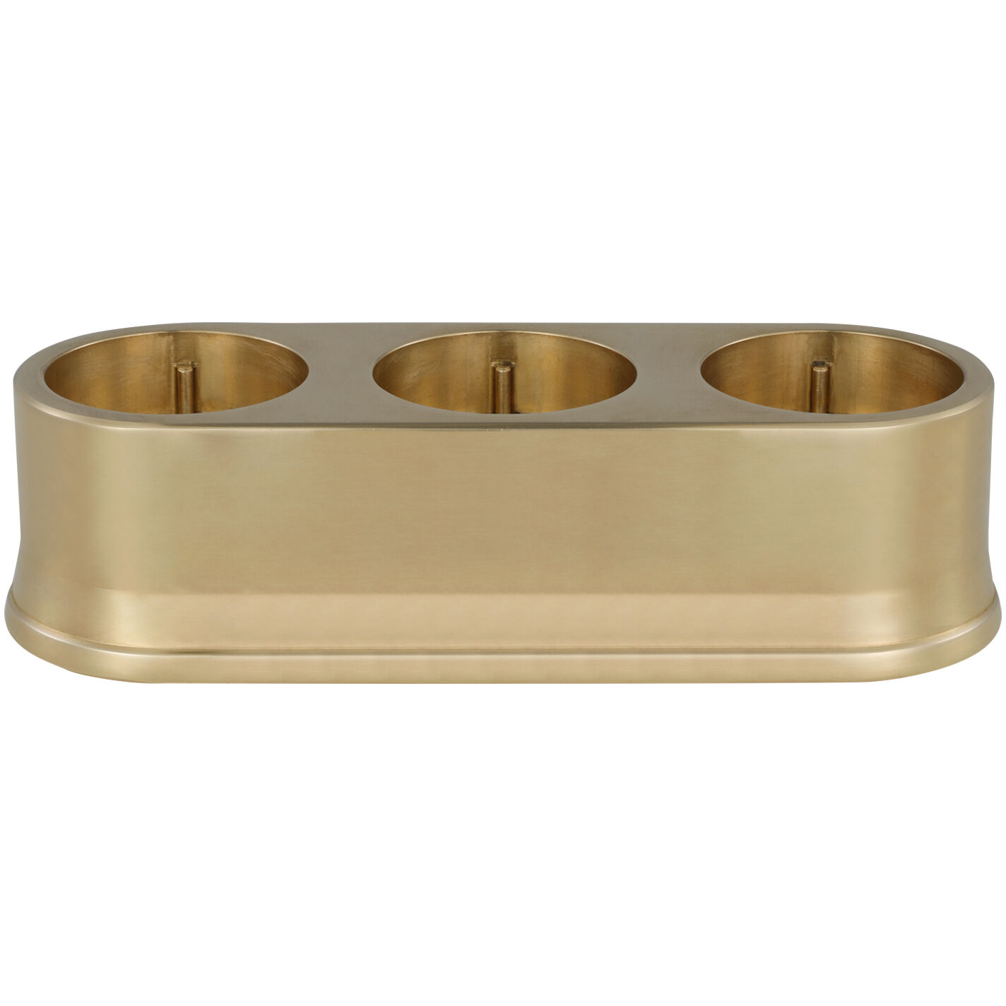 Visual Comfort Cordless Brass Triple R45 Universal Charging Station