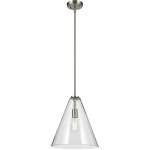 Everly 1 Light Brushed Nickel Pendant Ceiling Light