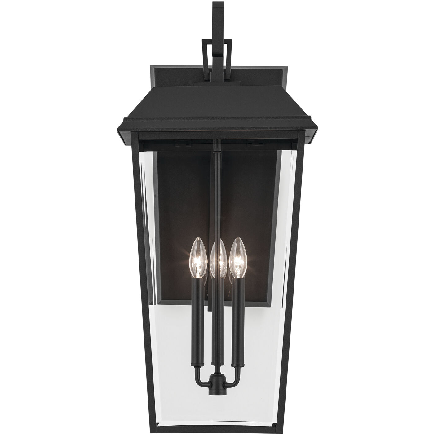 Mathus 3 Light 30.25 inch Black Textured Outdoor Wall, X-Large