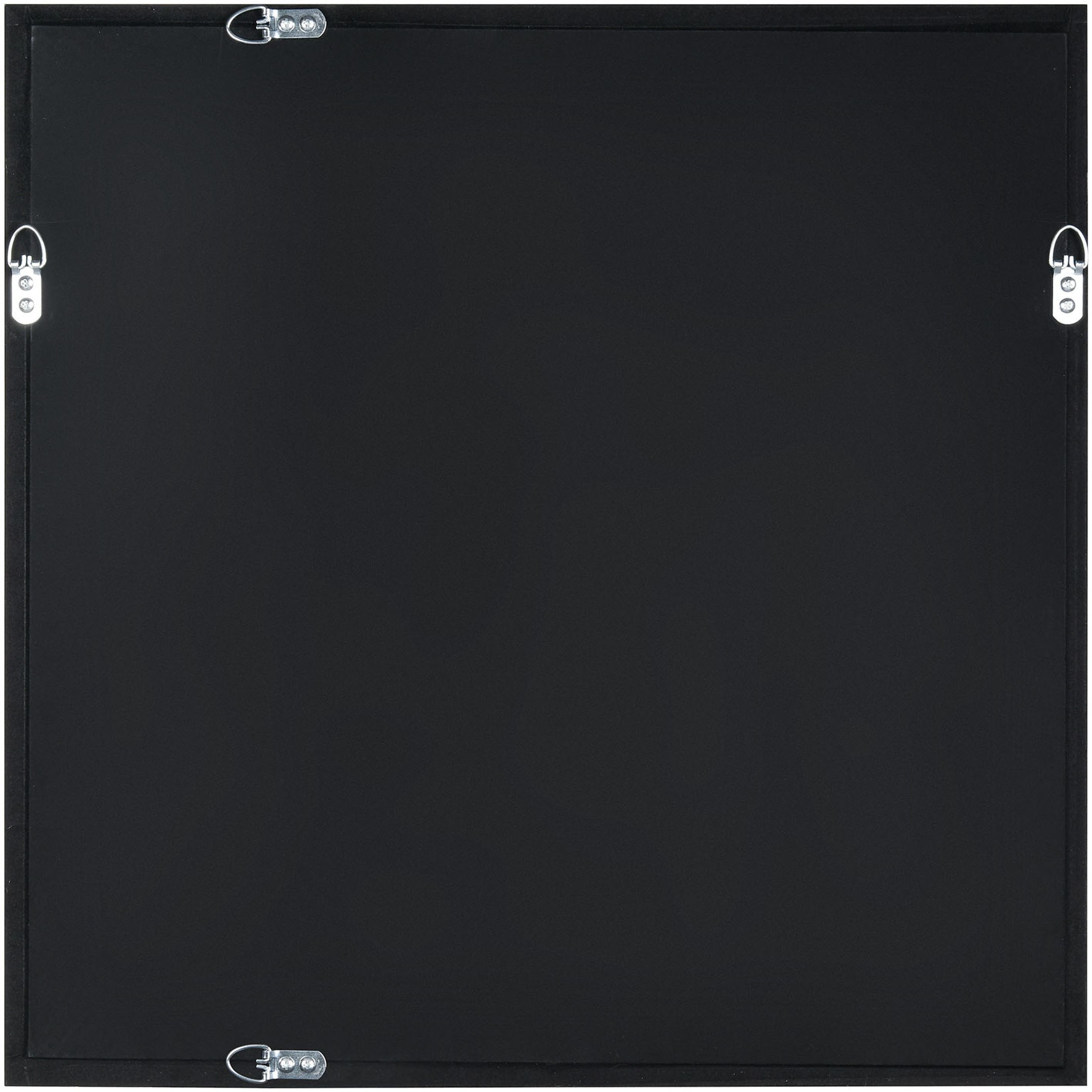 Mapped Silver with Black and Mirror Dimensional Wall Art