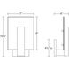 Midtown LED 9 inch Textured White Indoor-Outdoor Sconce, Inside-Out