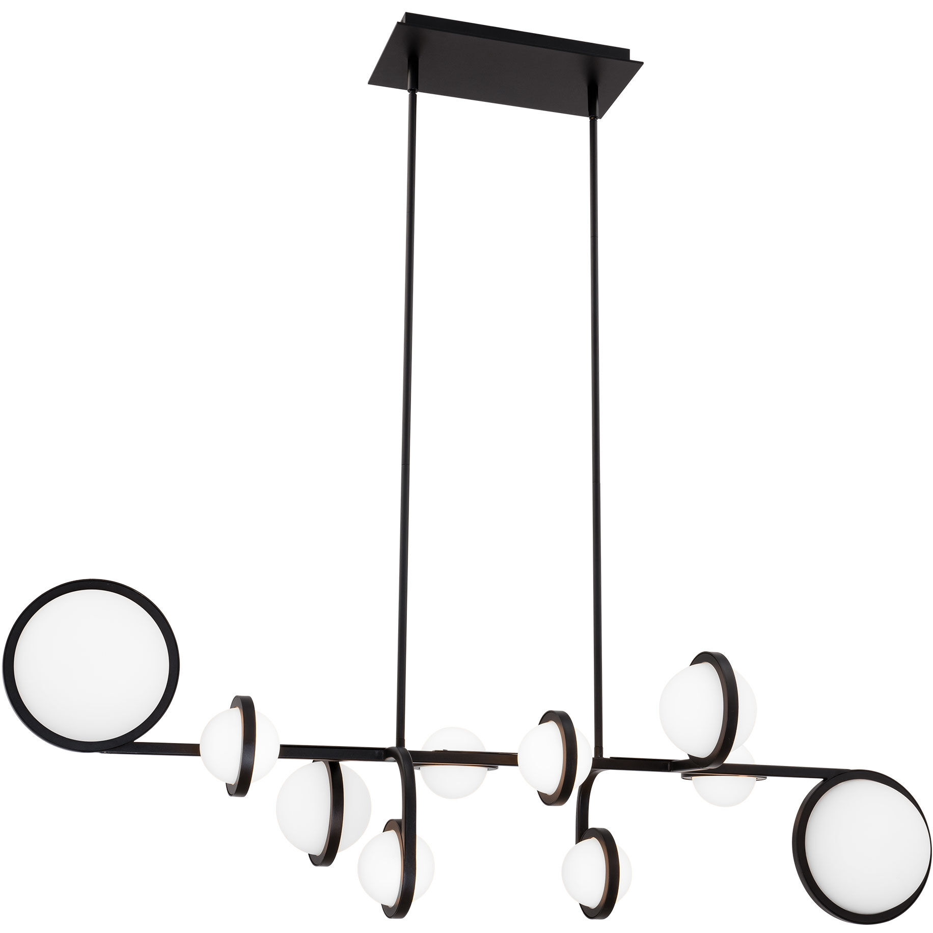 Satalite Linear Pendant Ceiling Light in 3000K, dweLED