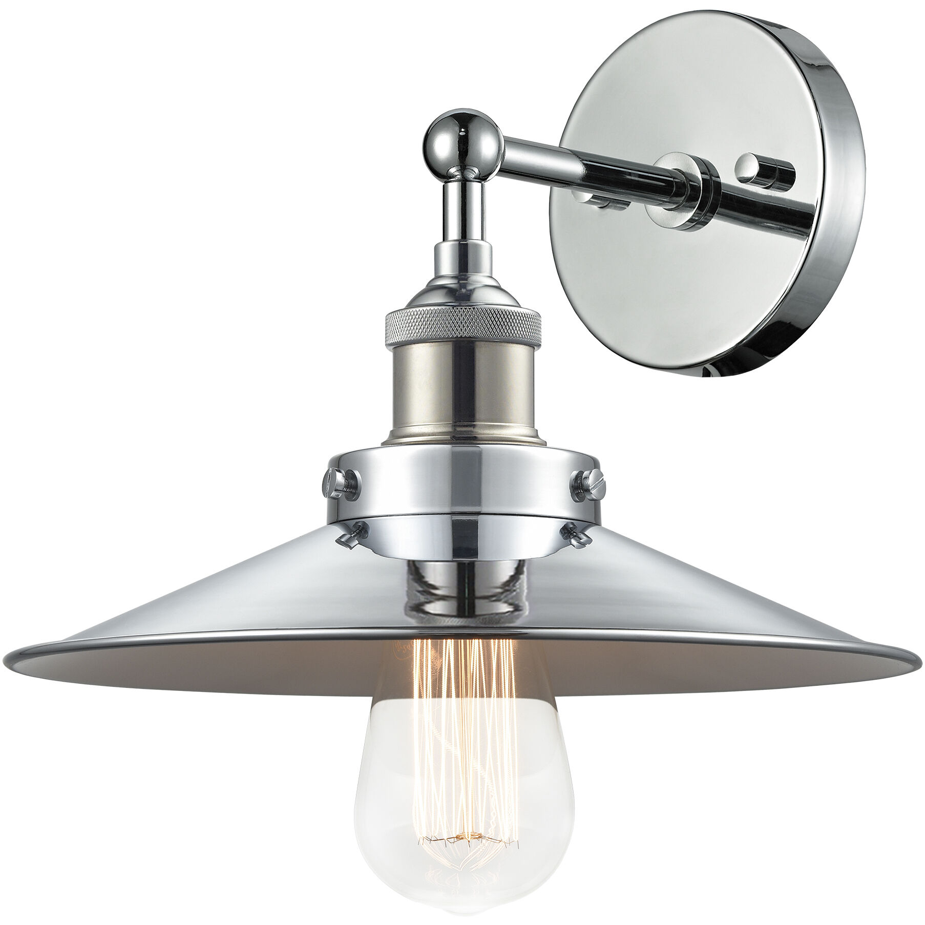 Bulstrode's Workshop 1 Light 8.5 inch Chrome Wall Sconce Wall Light