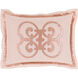 Versaille 26 X 20 inch Peach, Pale Pink Standard Sham
