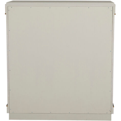 Churst Cerused White / Antique Brass Cabinet