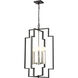 Provence 5 Light 20 inch Satin Nickel and Graphite Foyer Ceiling Light