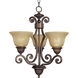 Symphony 3 Light 19 inch Oil Rubbed Bronze Mini Chandelier Ceiling Light