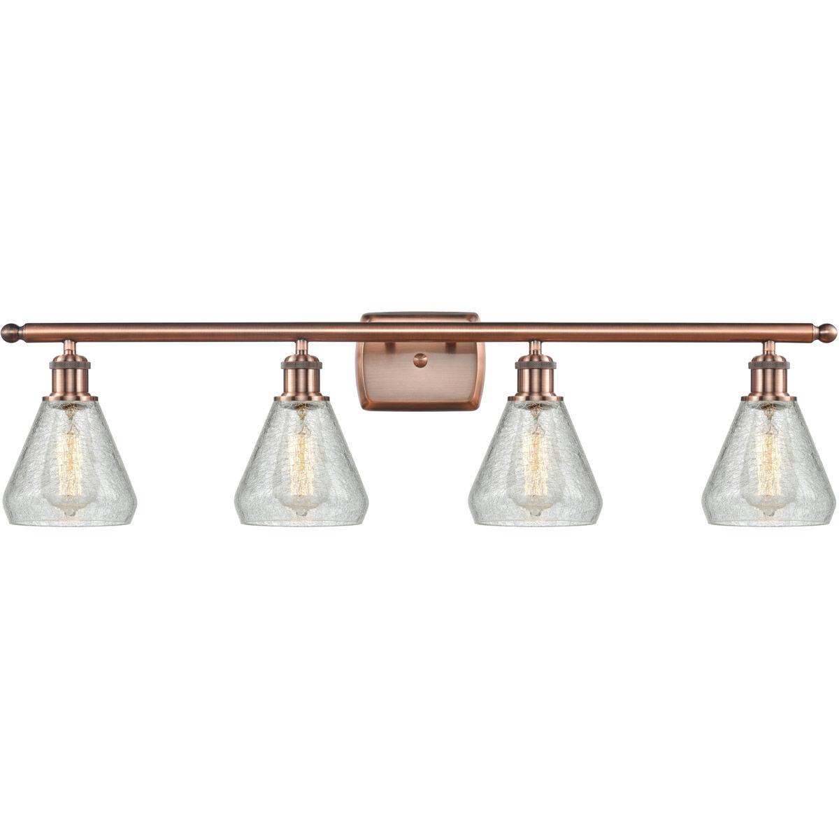 Ballston Conesus LED 36 inch Antique Copper Bath Vanity Light Wall Light, Ballston