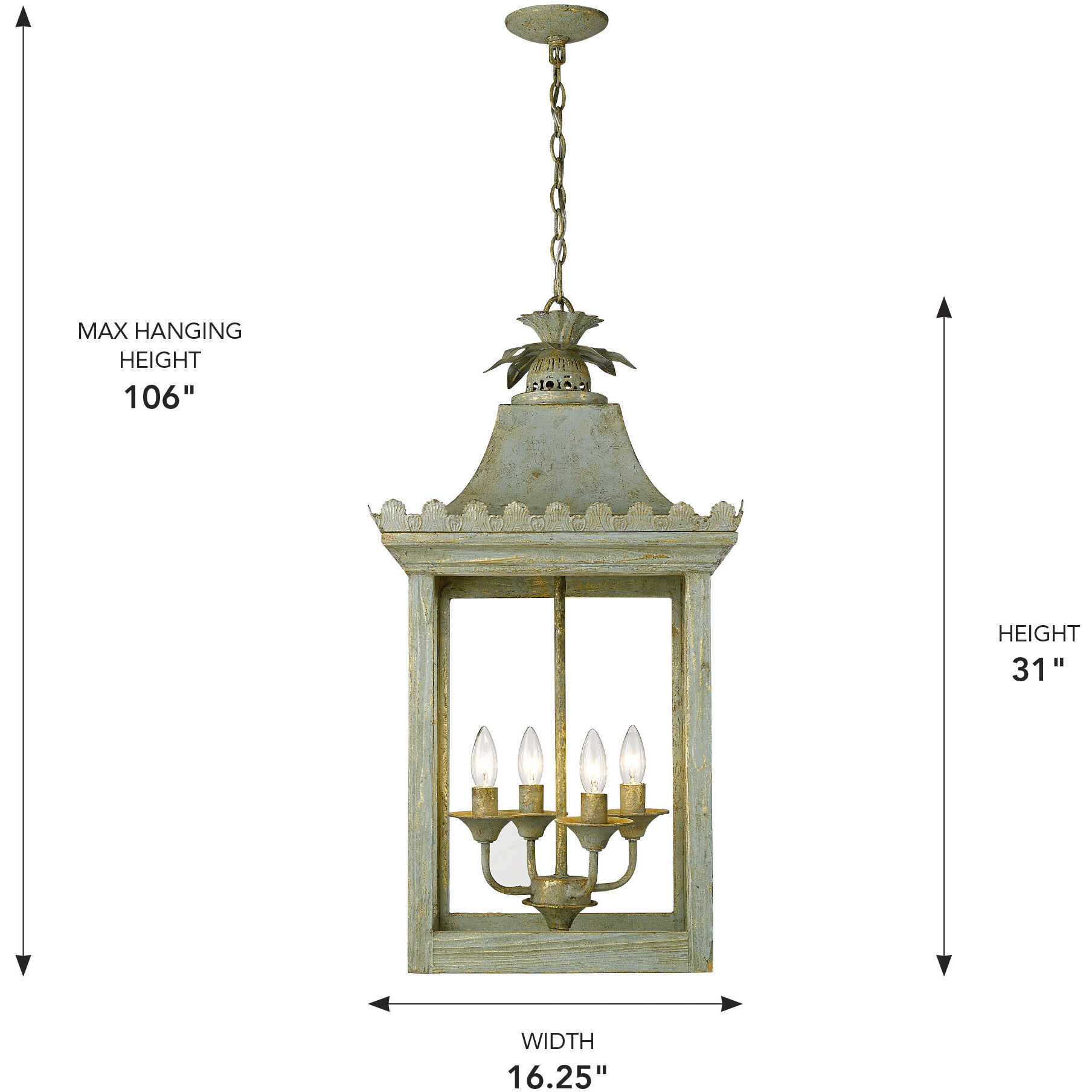 Finley Pendant Ceiling Light in Vintage Sage