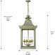 Finley Pendant Ceiling Light in Vintage Sage