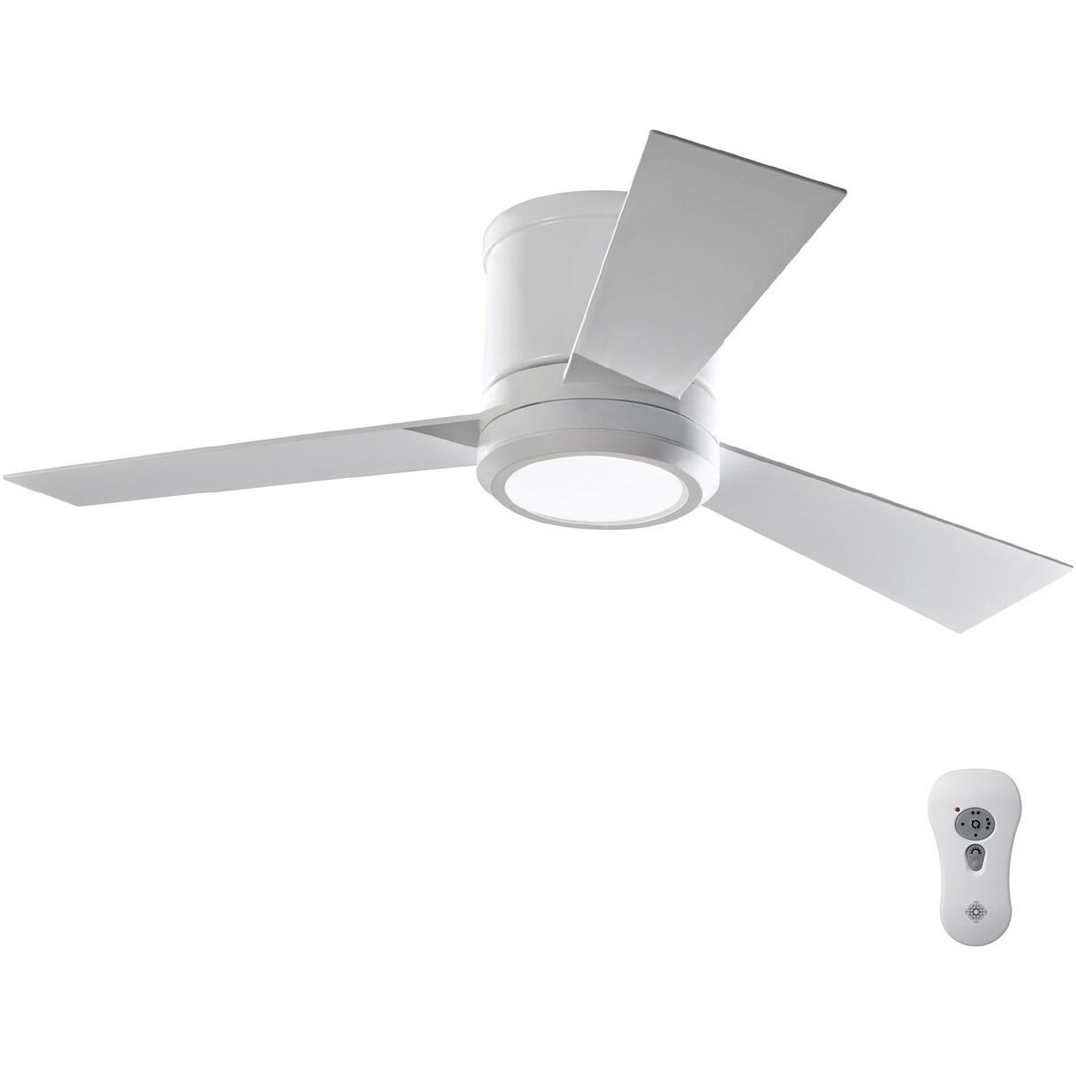 Clarity 42 42 inch Matte White Ceiling Fan