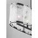 Veil 6 Light 48 inch Dark Matte Black Linear Chandelier Ceiling Light