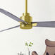 Atlas Alessandra 72 inch Brushed Brass with Barn Wood Blades Indoor/Outdoor Ceiling Fan