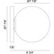 Cosmo Wall Sconce Wall Light in Black and Opal Glass