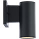 Cylinder LED 4.5 inch Black Sconce Wall Light