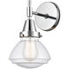 Caden 1 Light 7 inch Polished Chrome Sconce Wall Light in Seedy Glass