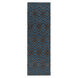 Marinda 72 X 48 inch Cream, Dark Blue, Dark Brown, Metallic - Silver Rug