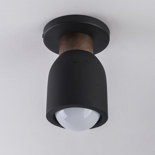 Pompeii 1 Light 4.75 inch Lava and Black Flush Mount Ceiling Light